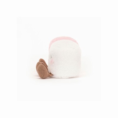 Jellycat Pink and White Marshmallows USA | 36927DTKW